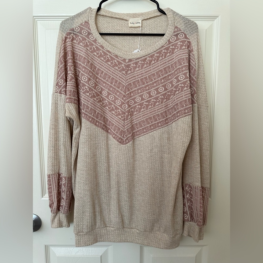 Lovely Melody Thermal Long Sleeve Shirt Sweater